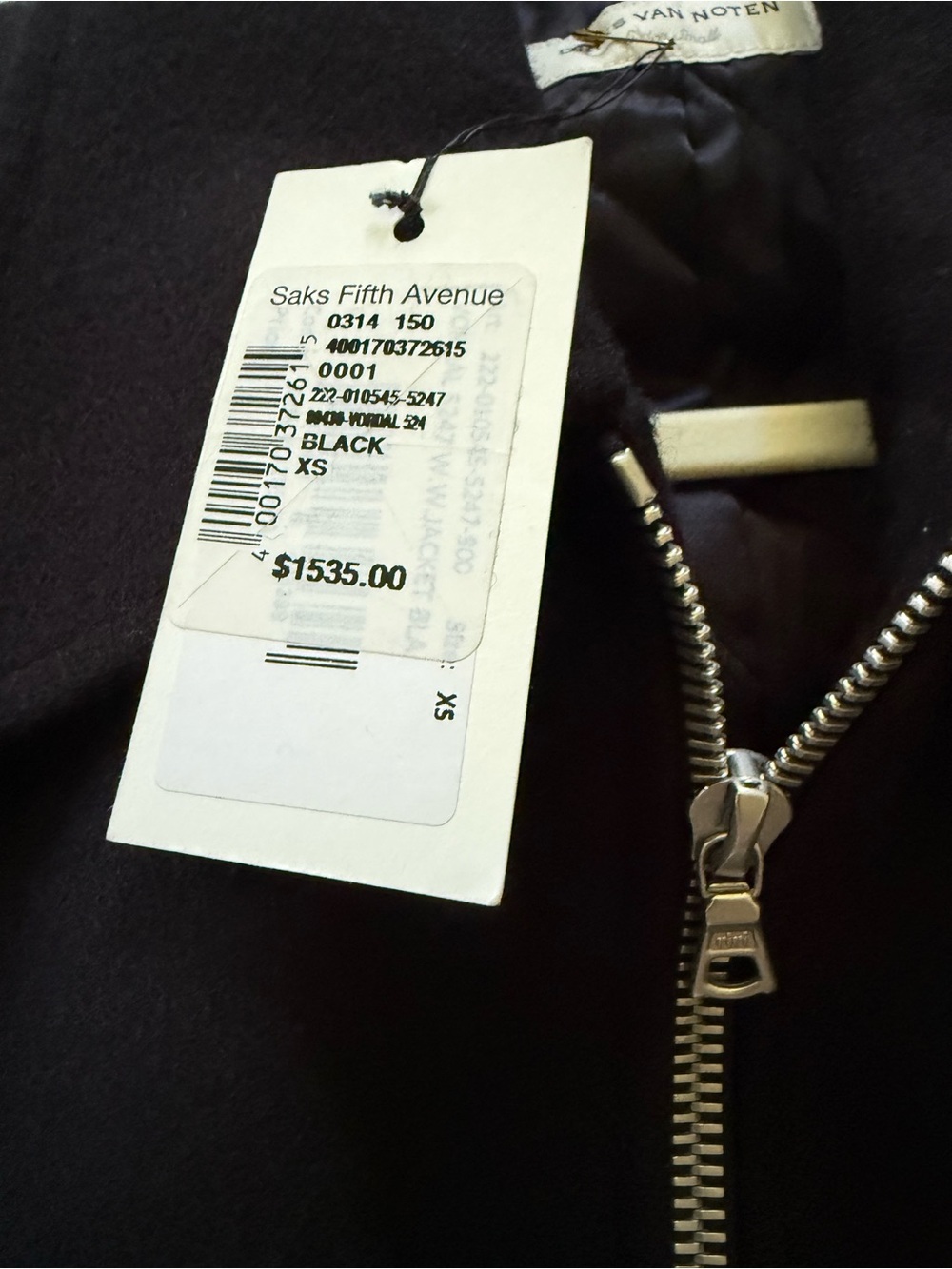 Dries Van Noten Black Puff-Sleeve Bomber Jacket - Picture 4 of 5